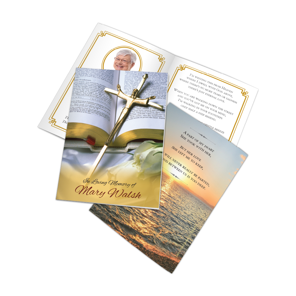 Memorial card design MCF-002