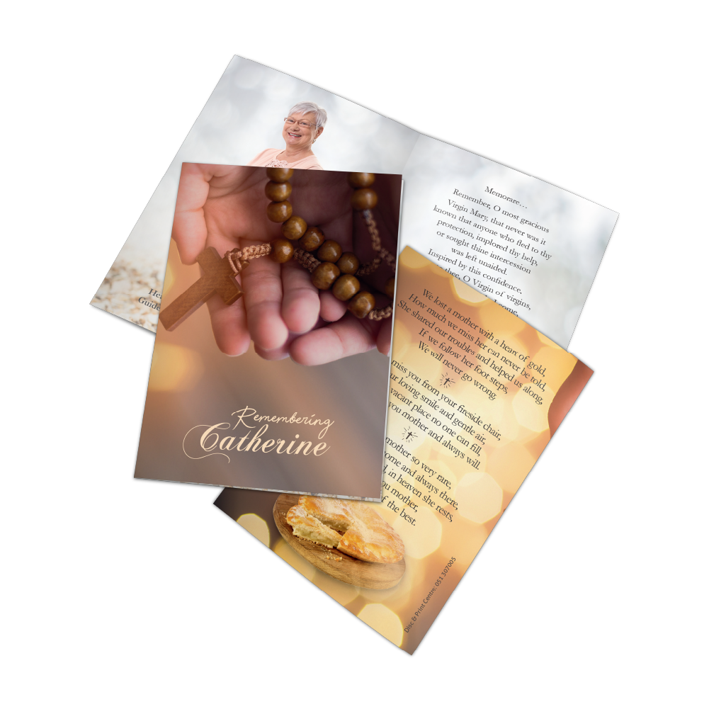 Memorial card design MCF-003