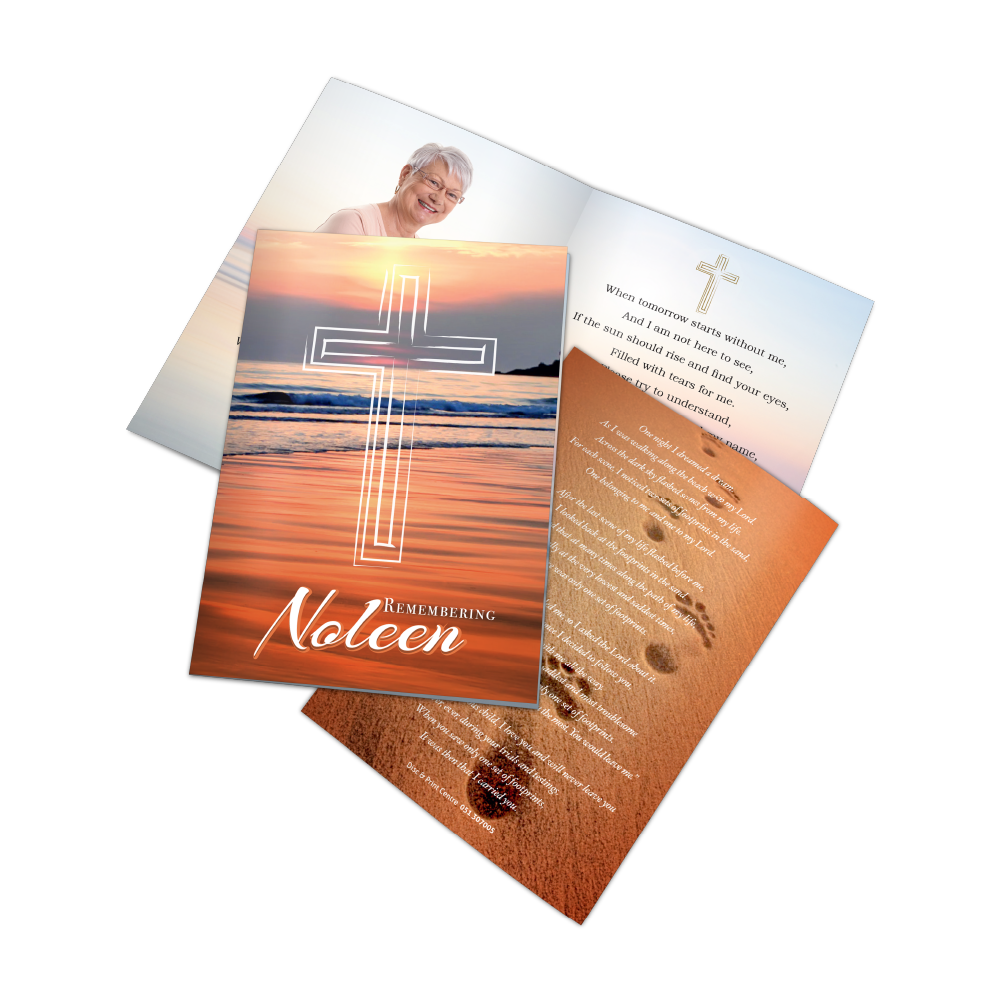 Memorial card design MCF-011