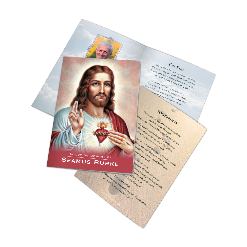 Memorial card design MCF-015