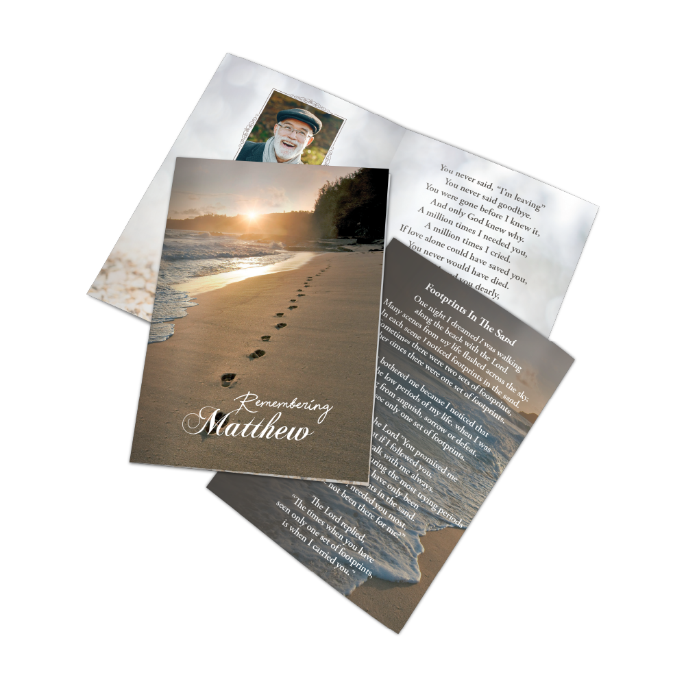 Memorial card design MCF-023